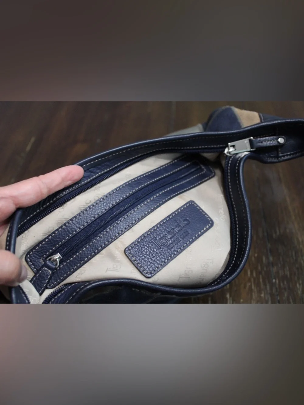 Tignanello patchwork hobo bag